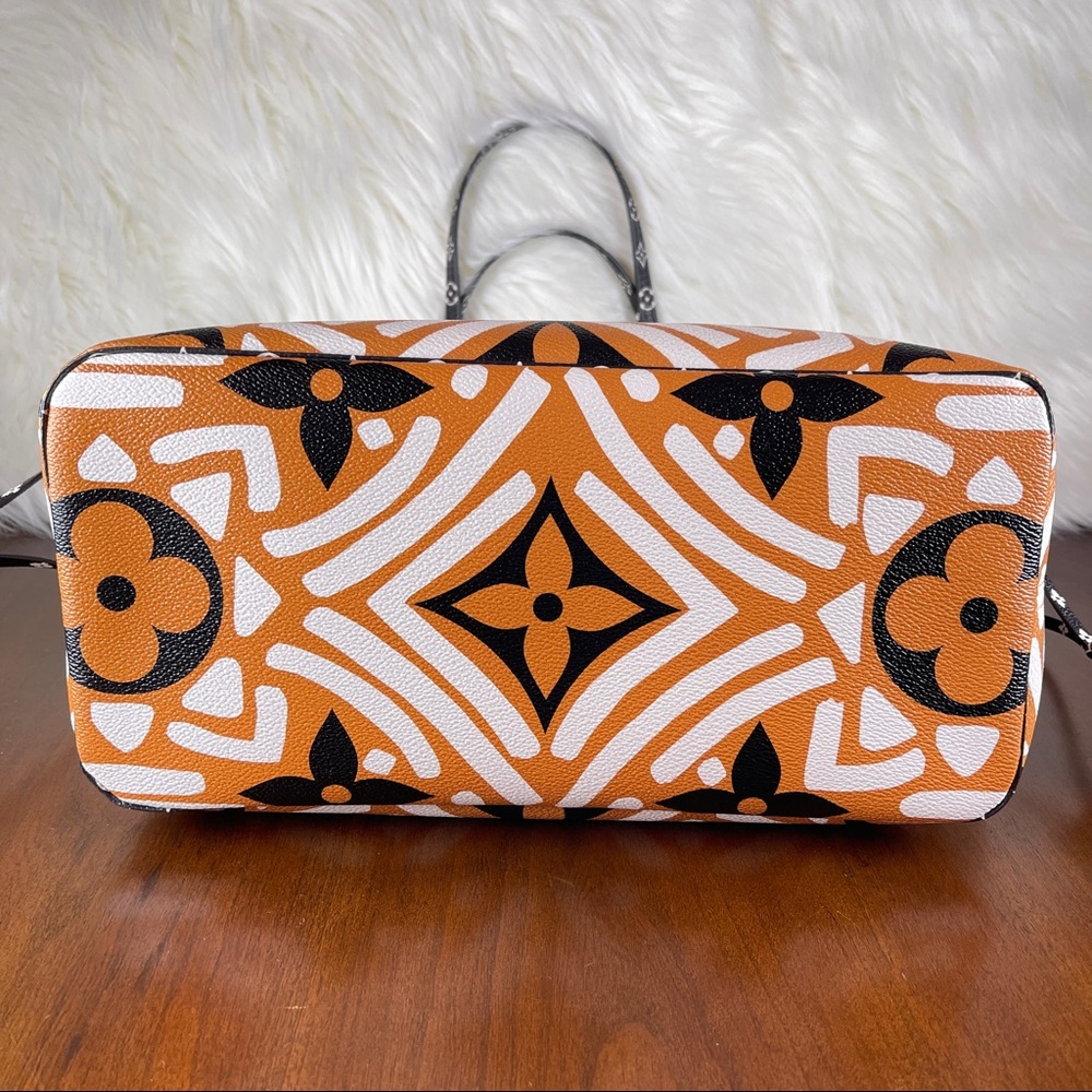 Louis Vuitton Limited Edition Orange/Black Monogram Crafty Neverfull MM … - Picture 2 of 16